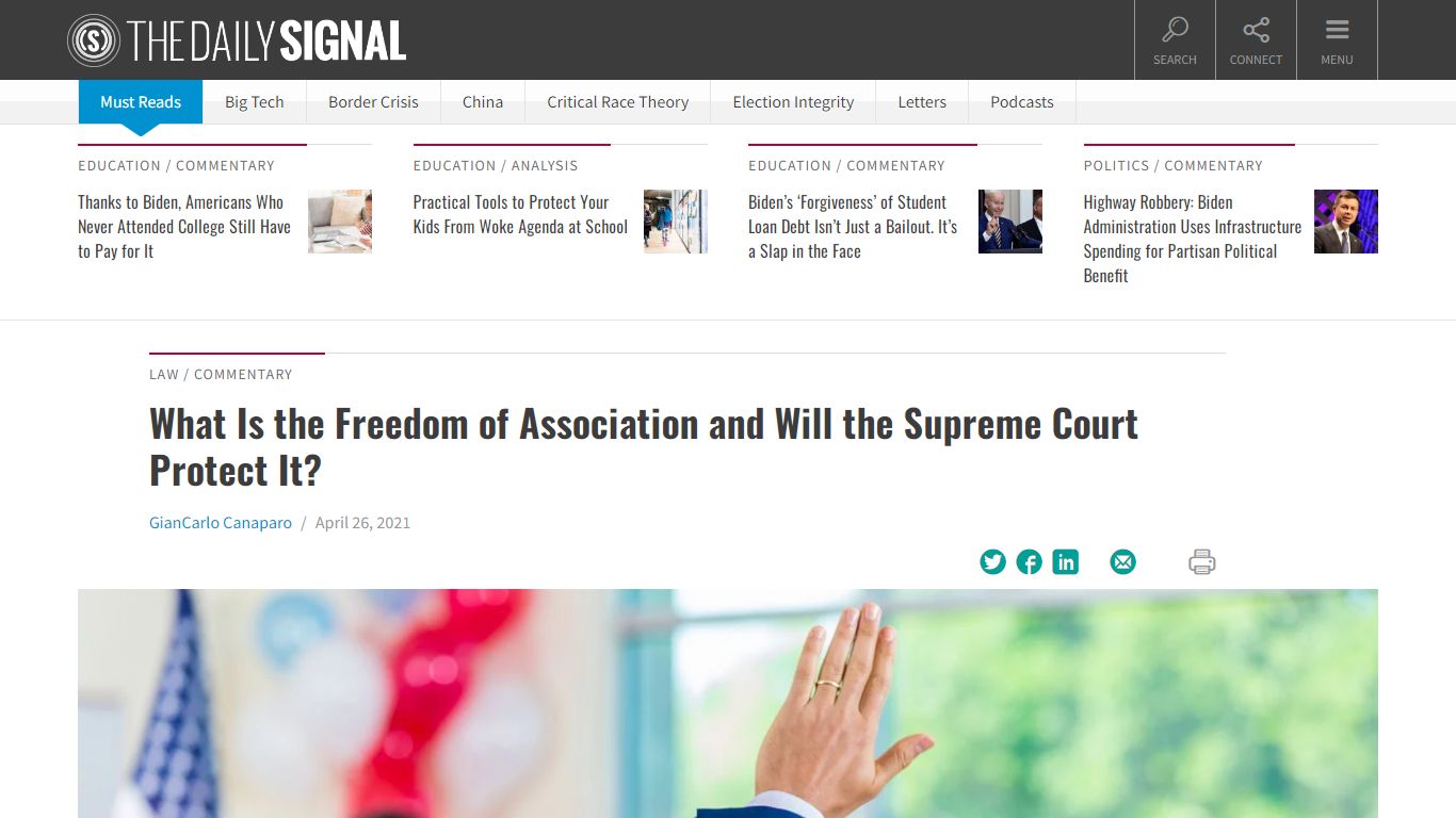 What Is the Freedom of Association and Will the Supreme Court Protect It?
